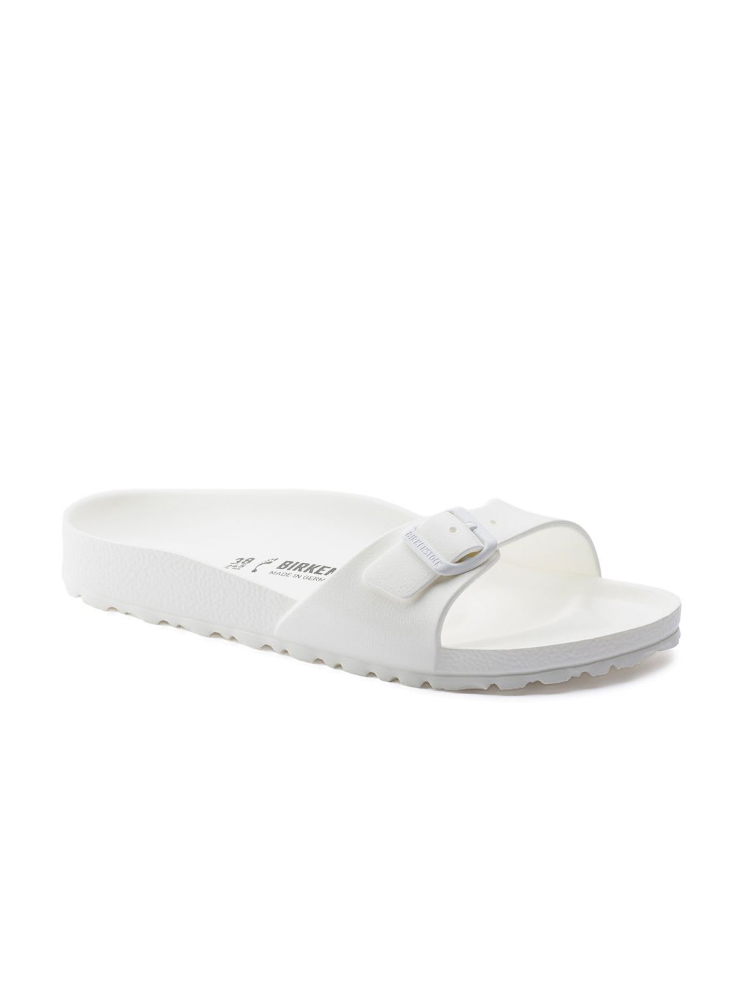 Birkenstock Women White Solid Lightweight Waterproof Madrid Eva Open Toe Narrow Width Flat - default view