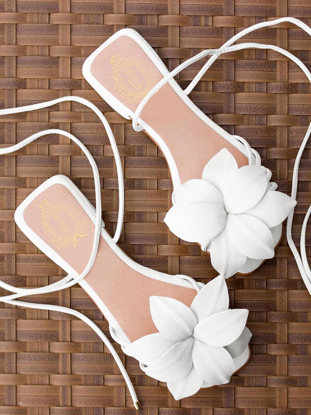 Shoetopia Women Open Toe Flats with Bows - default view