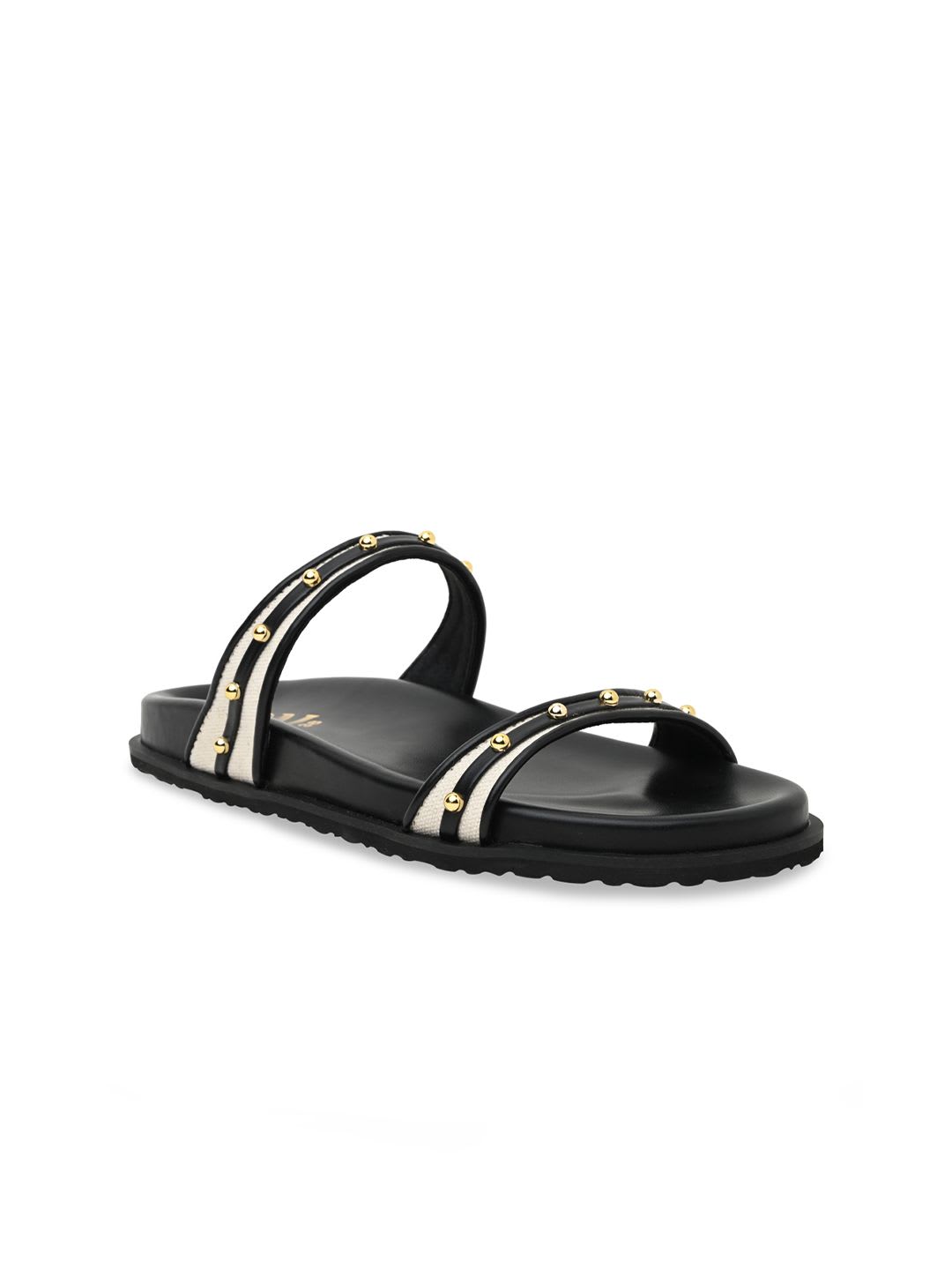 CAI Rivet Canvas Black Slider - back view