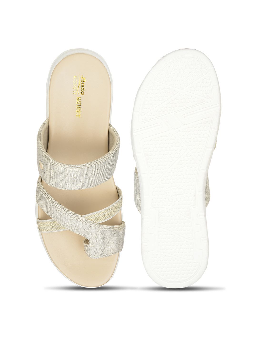 Bata comfit Women Stylish Comfort Open Toe Flats - left view