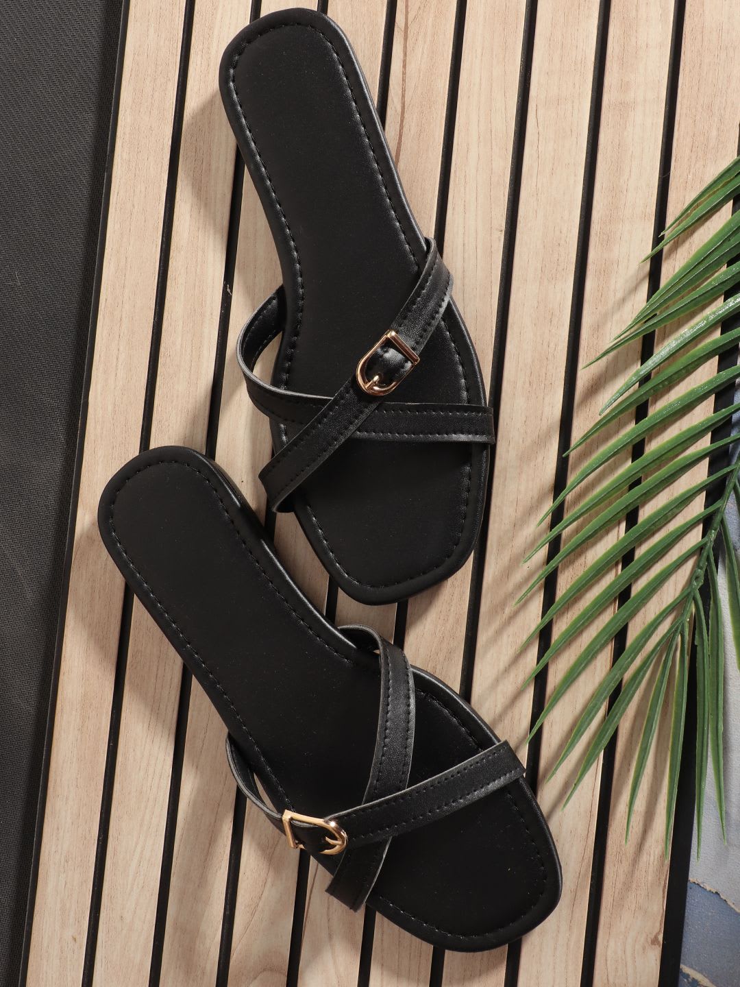 ADIVER Women Open Toe Flats - default view