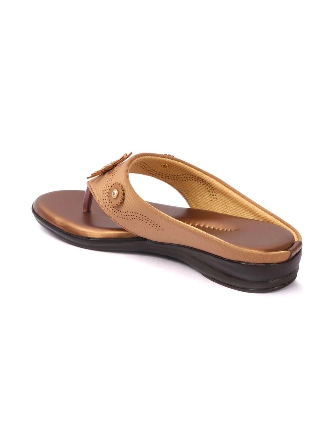 HUNYZA FOOTWEAR Women Embellished Open Toe Flats - right view