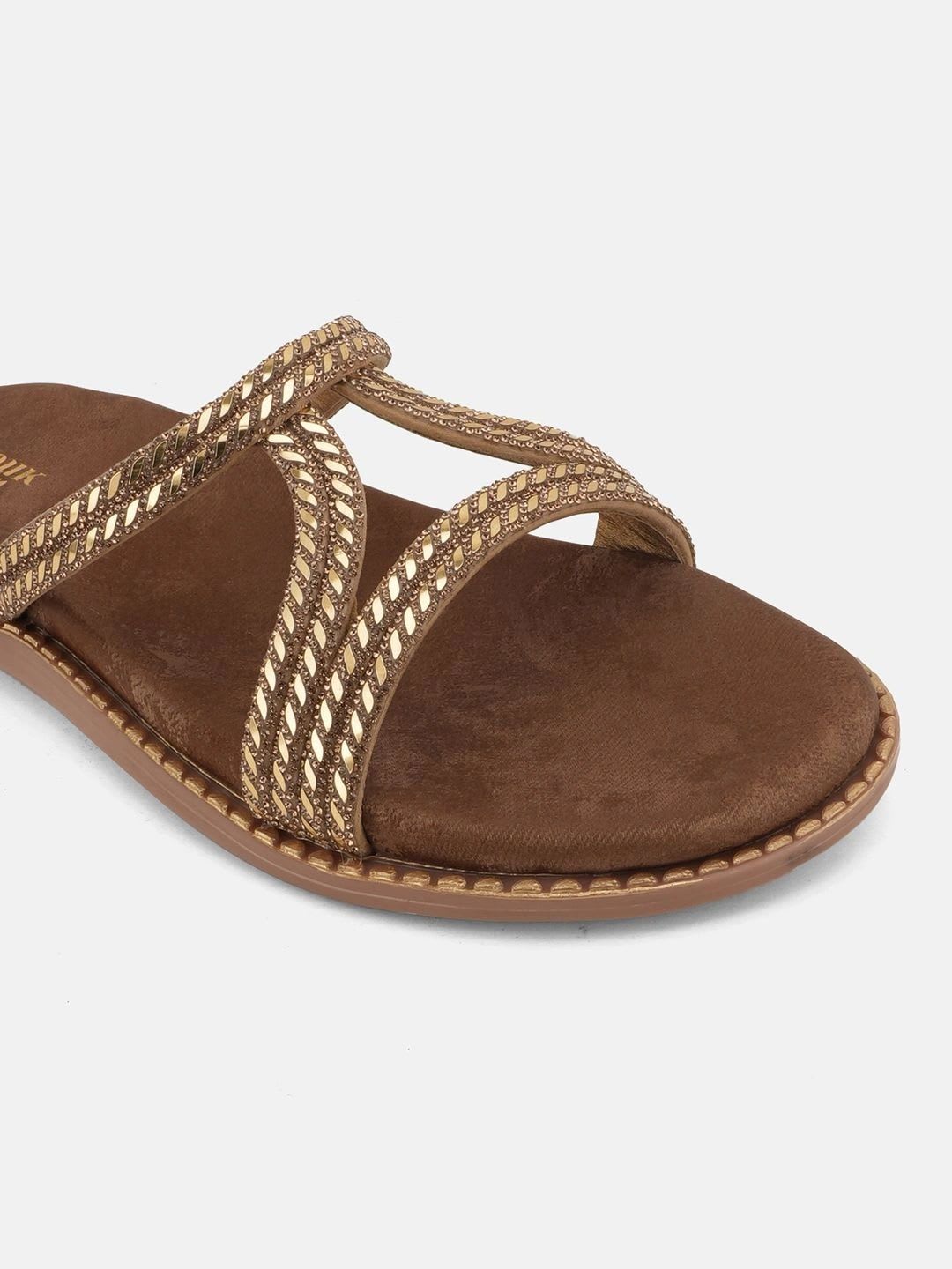 Anouk Women Embellished Ethnic Open Toe Flats - right view