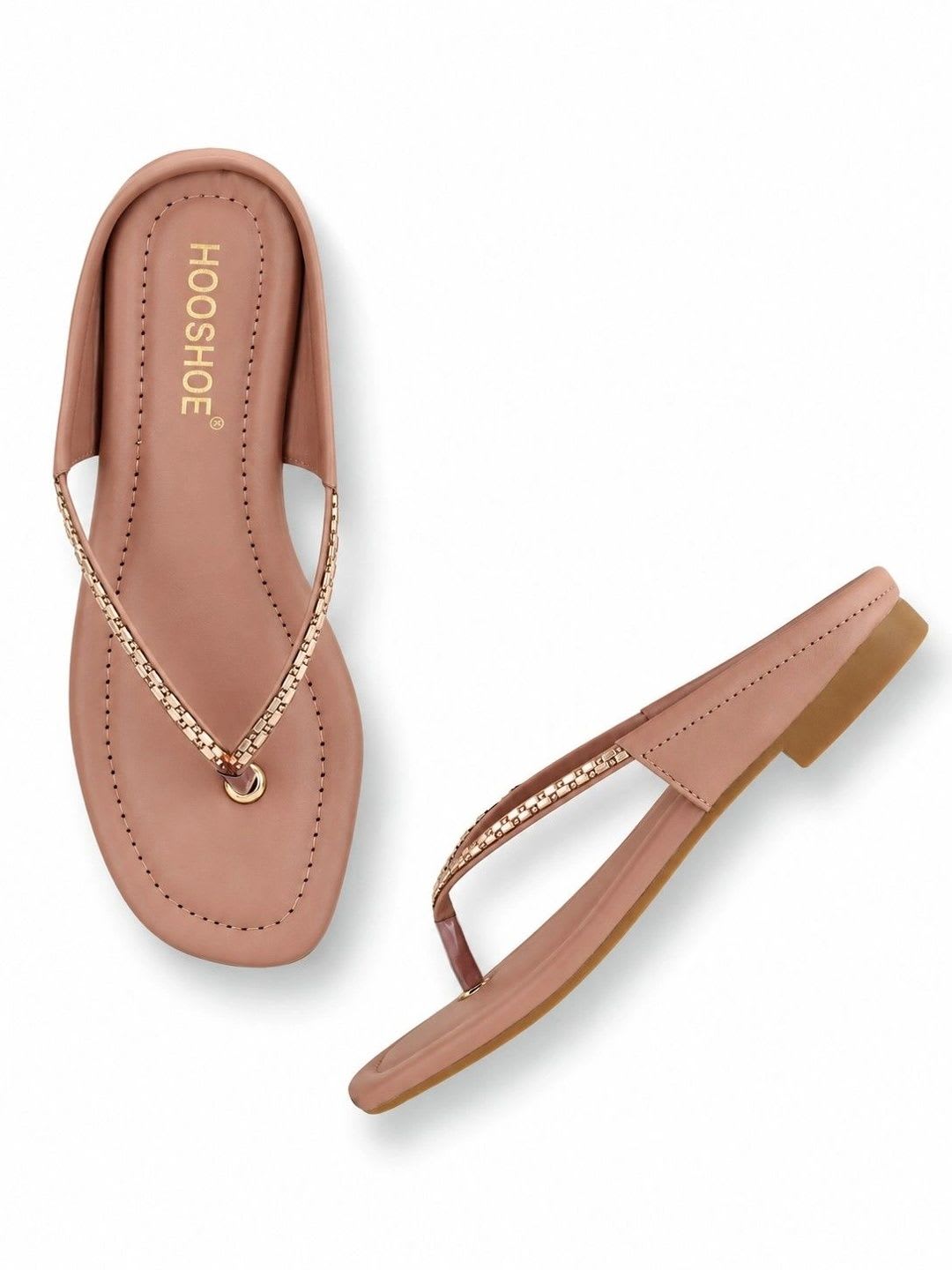 hooshoe Women Embellished Open Toe Flats - right view
