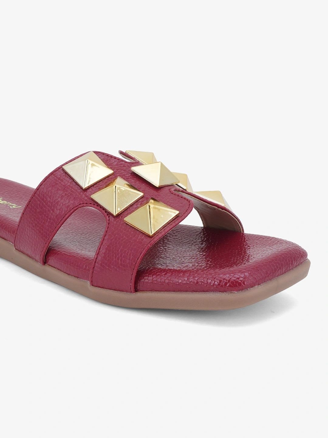 DressBerry Women Textured Open Toe Flats - right view