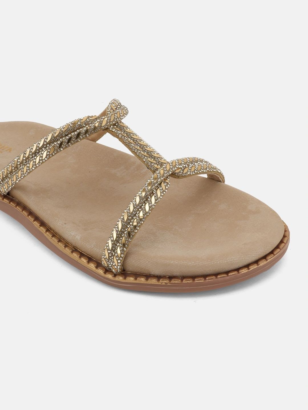 Anouk Women Embellished Party T-Strap Flats - right view