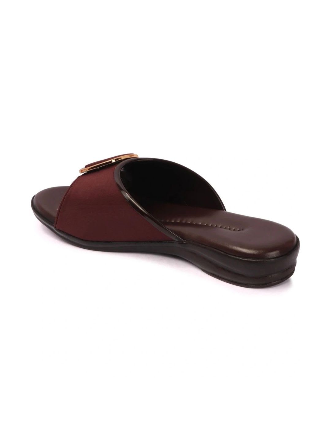HUNYZA FOOTWEAR Women One Toe Flats with Buckles - right view