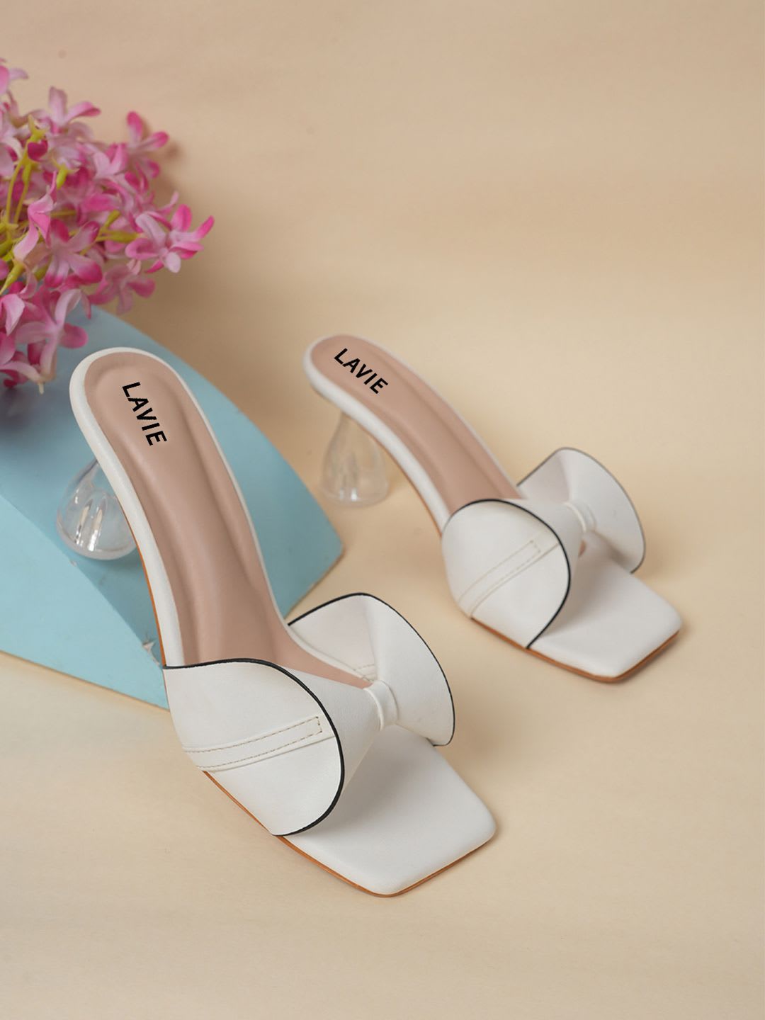 Lavie Party Block Mules with Bows - default view