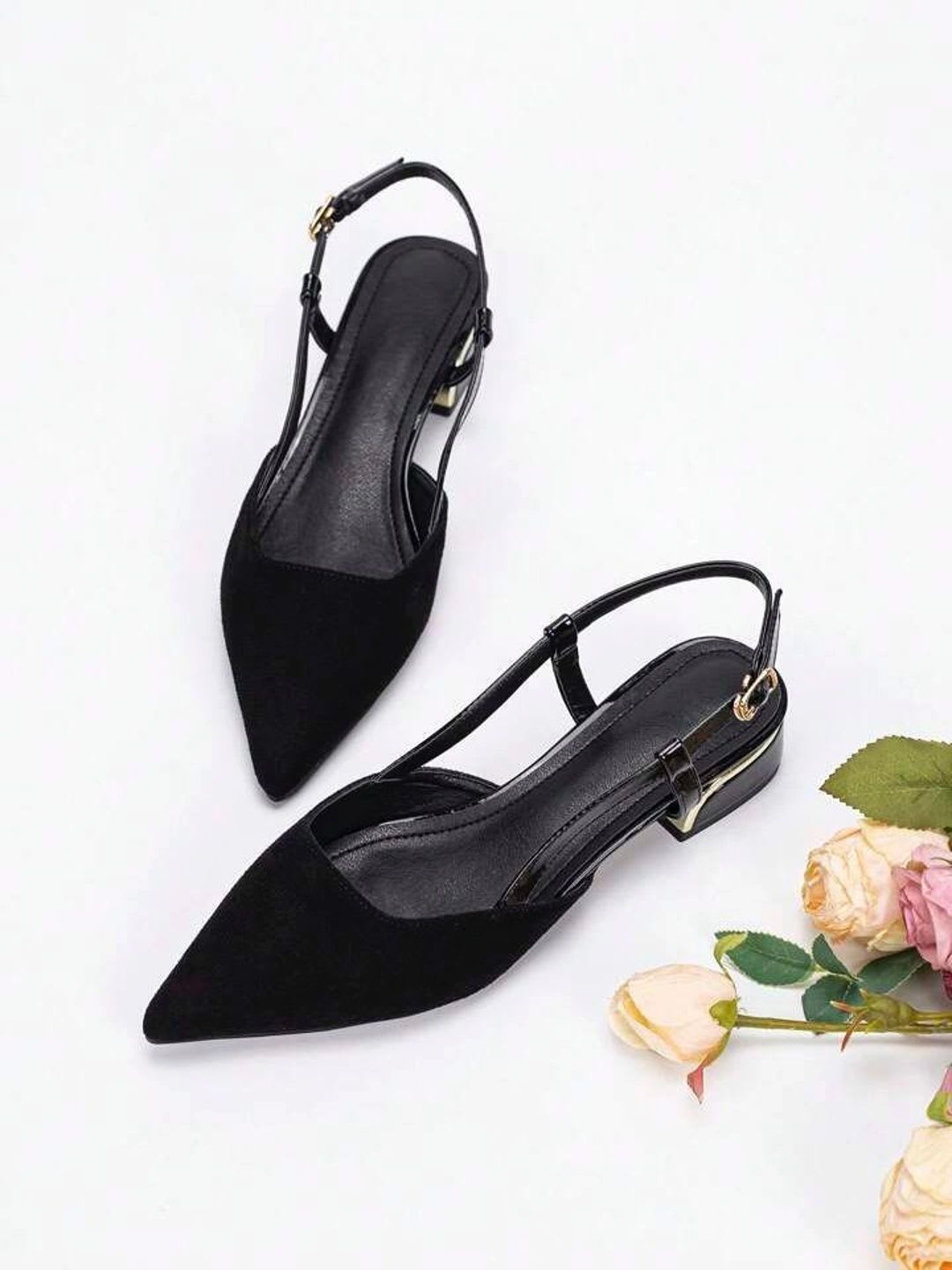 ALLEYSTRAP Suede Comfort Sandals - back view
