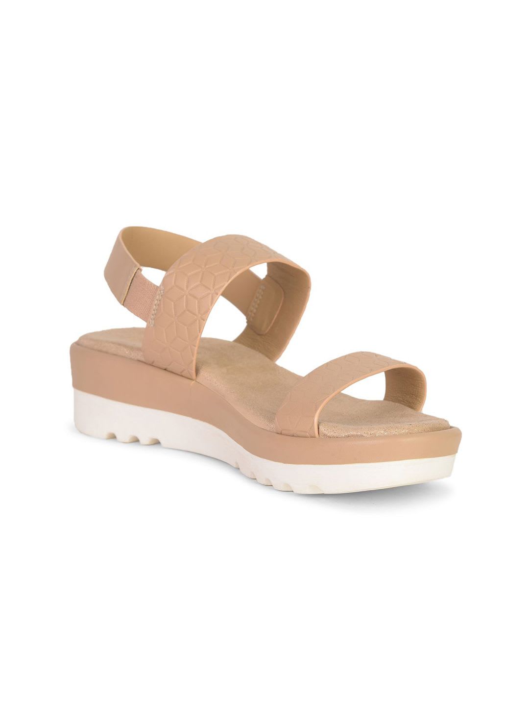 Bata Textured Open Toe Wedge - default view