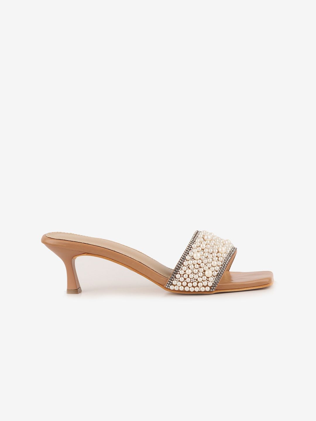 AXIUM Embellished Party Kitten Heels - back view