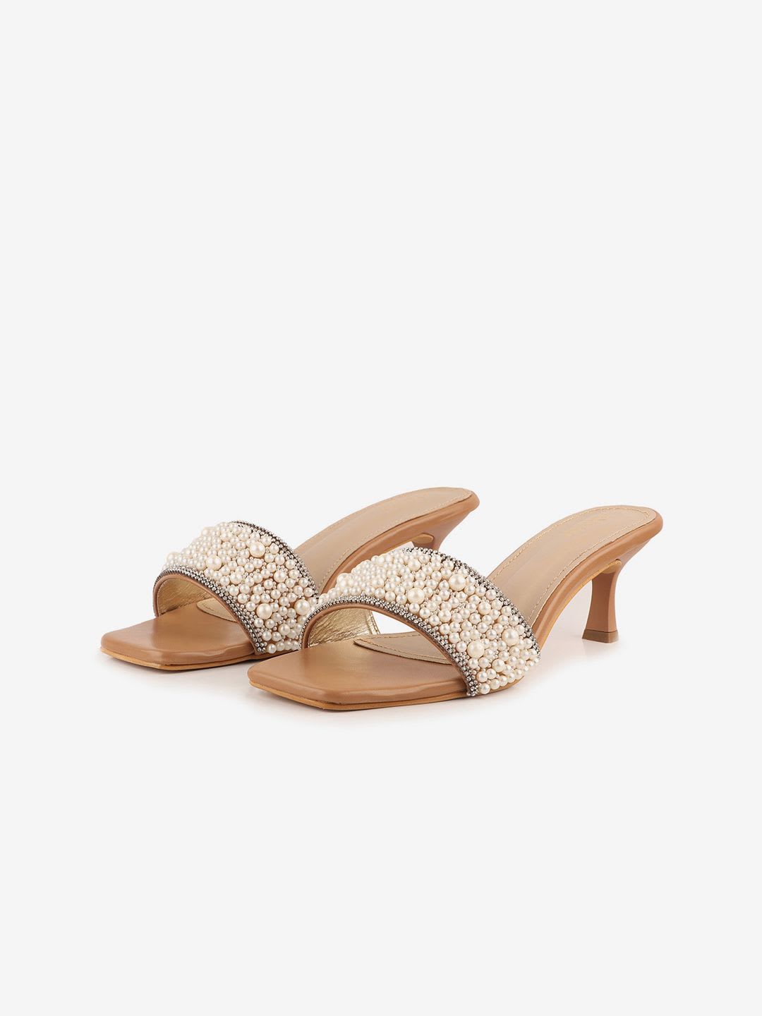AXIUM Embellished Party Kitten Heels - left view