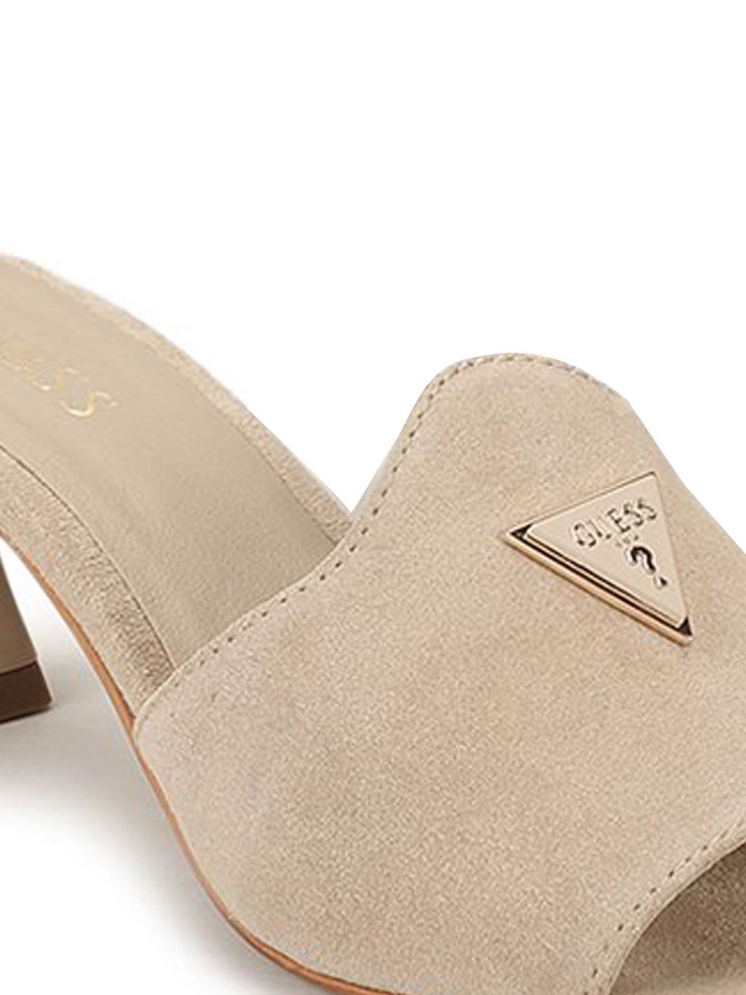 GUESS Women Leather Kitten Peep Toes - right view