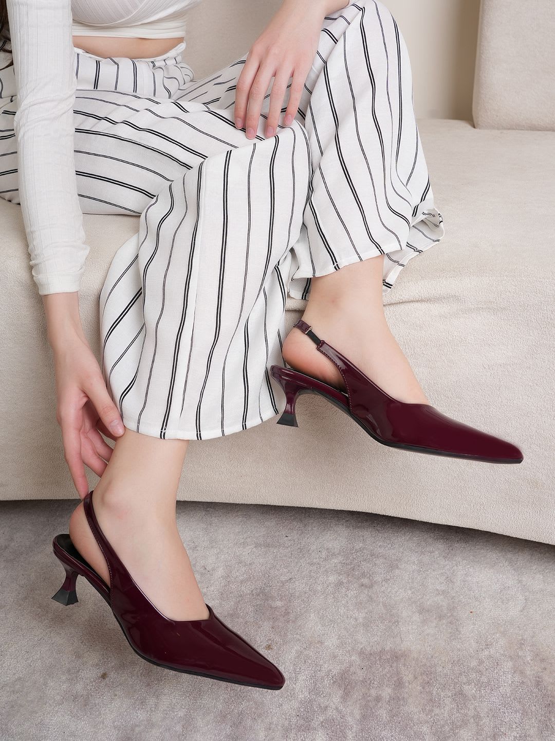 Lavie Women Pointed Toe Kitten Heel Pumps - default view