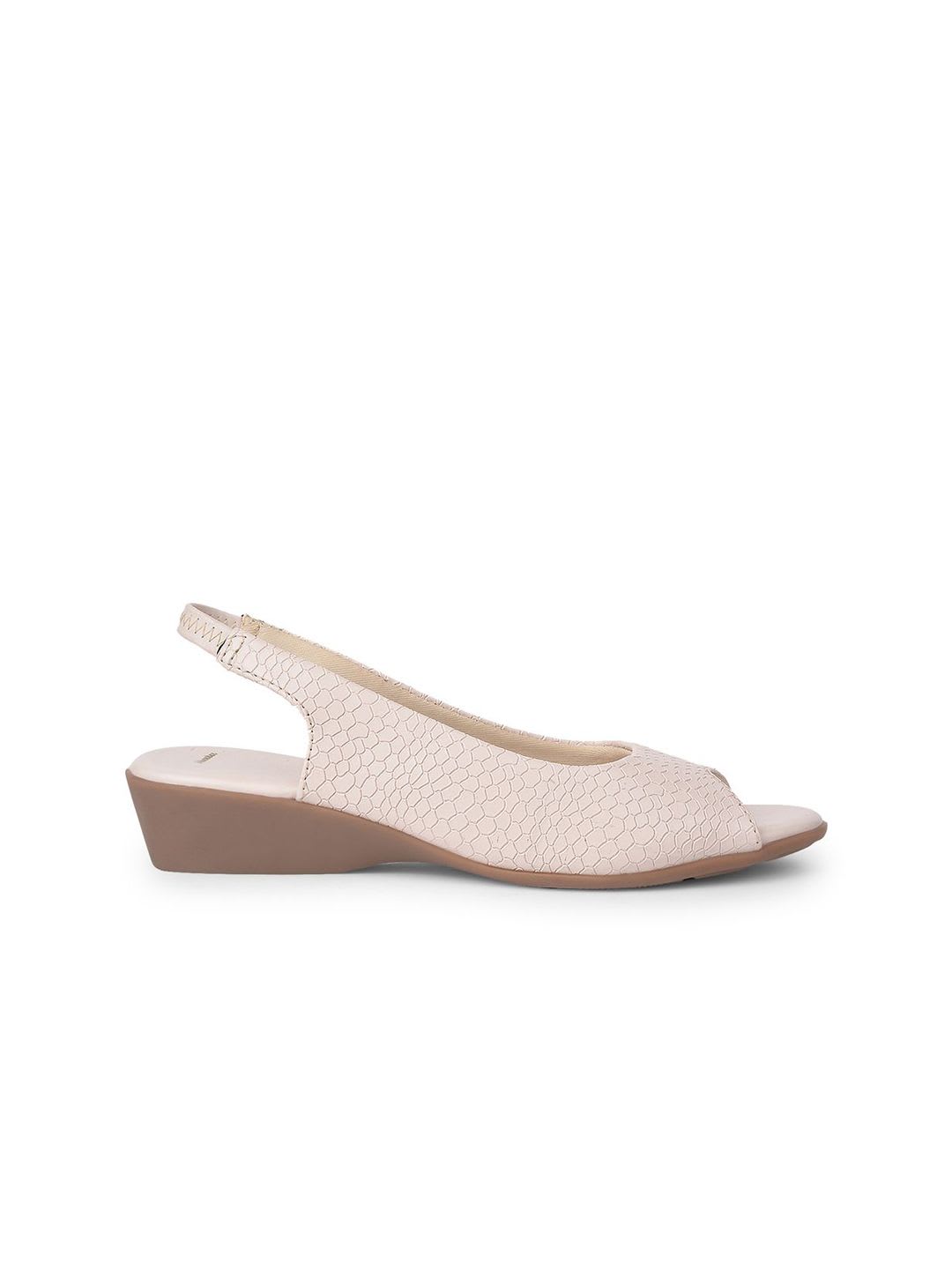 Bata Women Wedge Heel Peep Toes - back view
