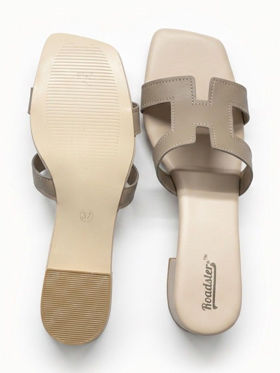 Roadster The Roadster Lifestyle Co Women Square Toe Block Sandals Heels - left view