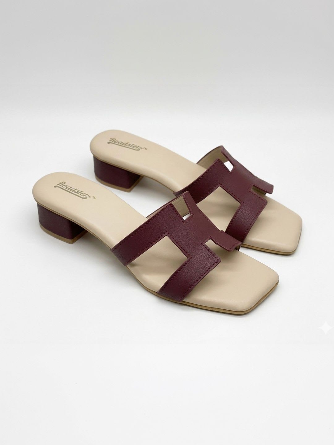 Roadster The Roadster Lifestyle Co. Women Square Toe Block Sandals Heels - right view