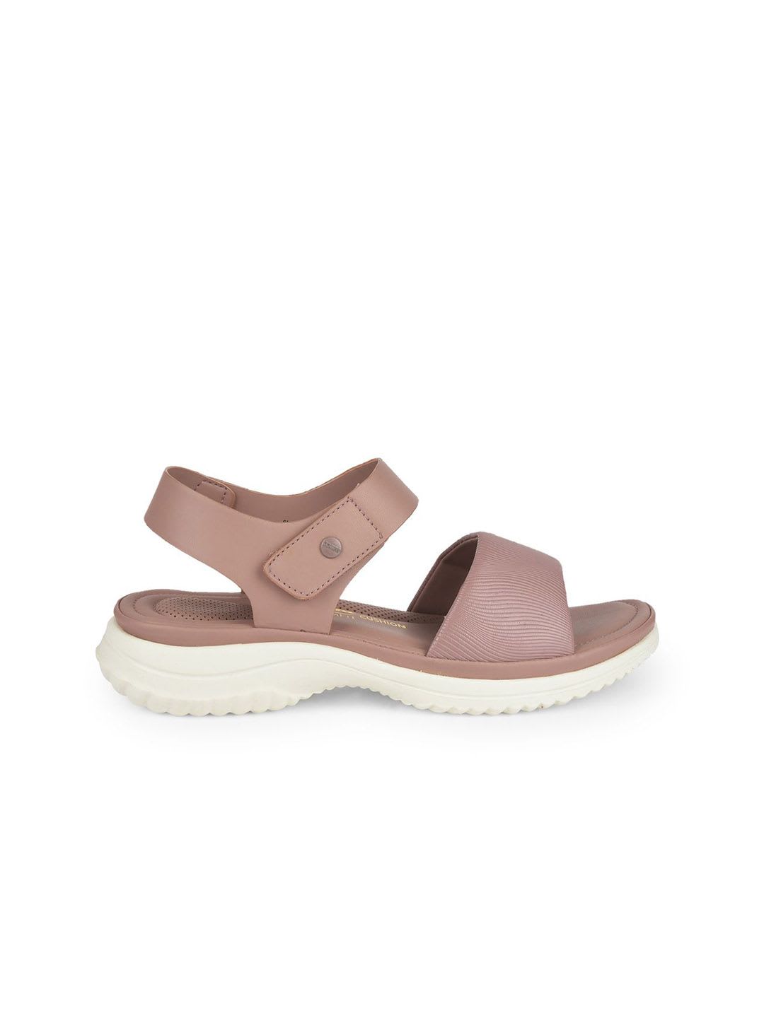 Bata comfit Women Textured Open Toe Platform Heels Sandals - right view