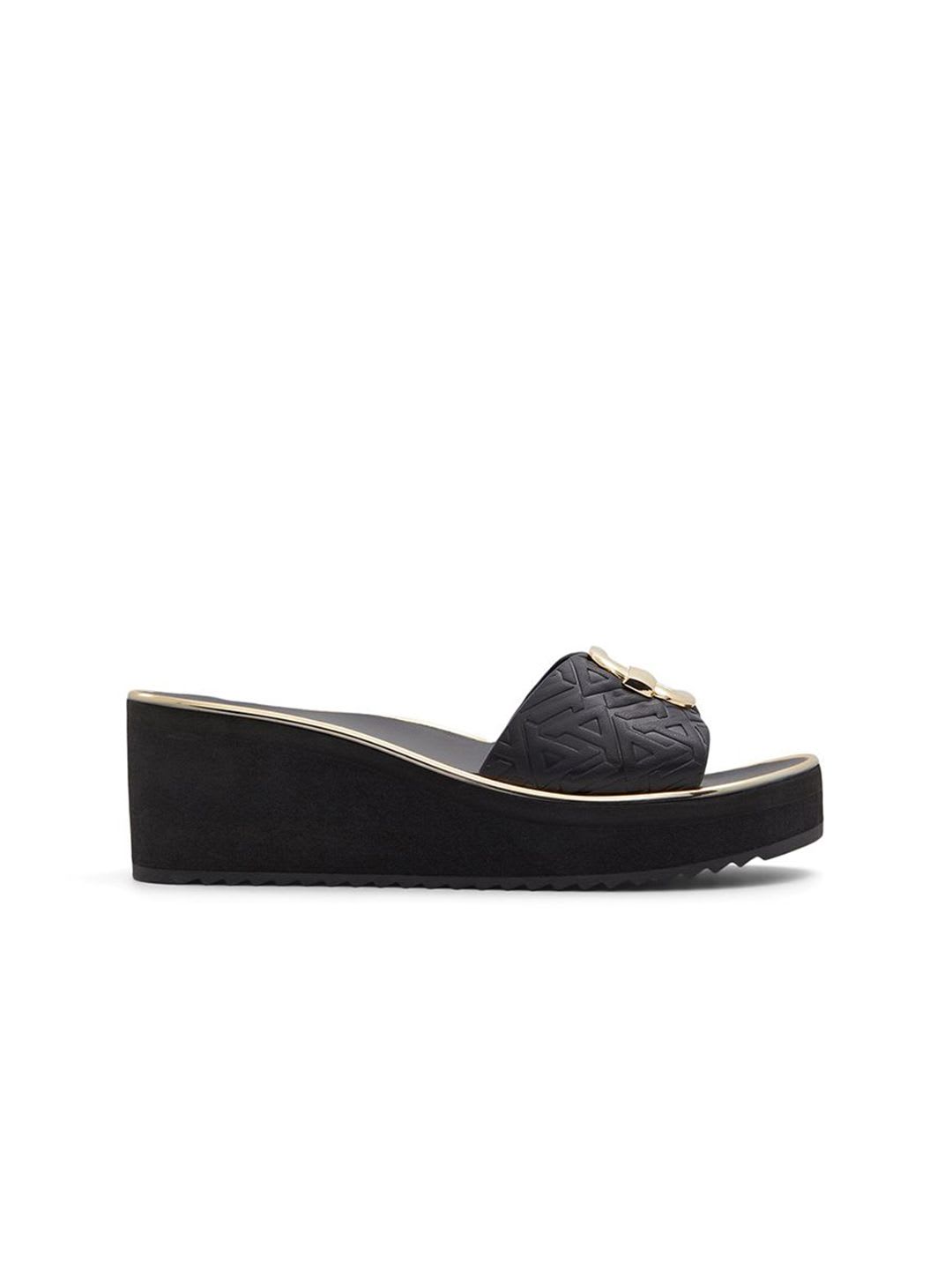 ALDO Women Open Toe Wedge Heels Sandals - back view