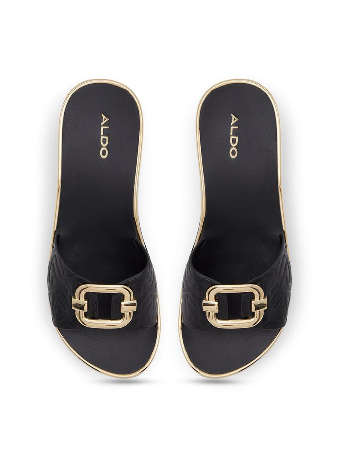 ALDO Women Open Toe Wedge Heels Sandals - left view
