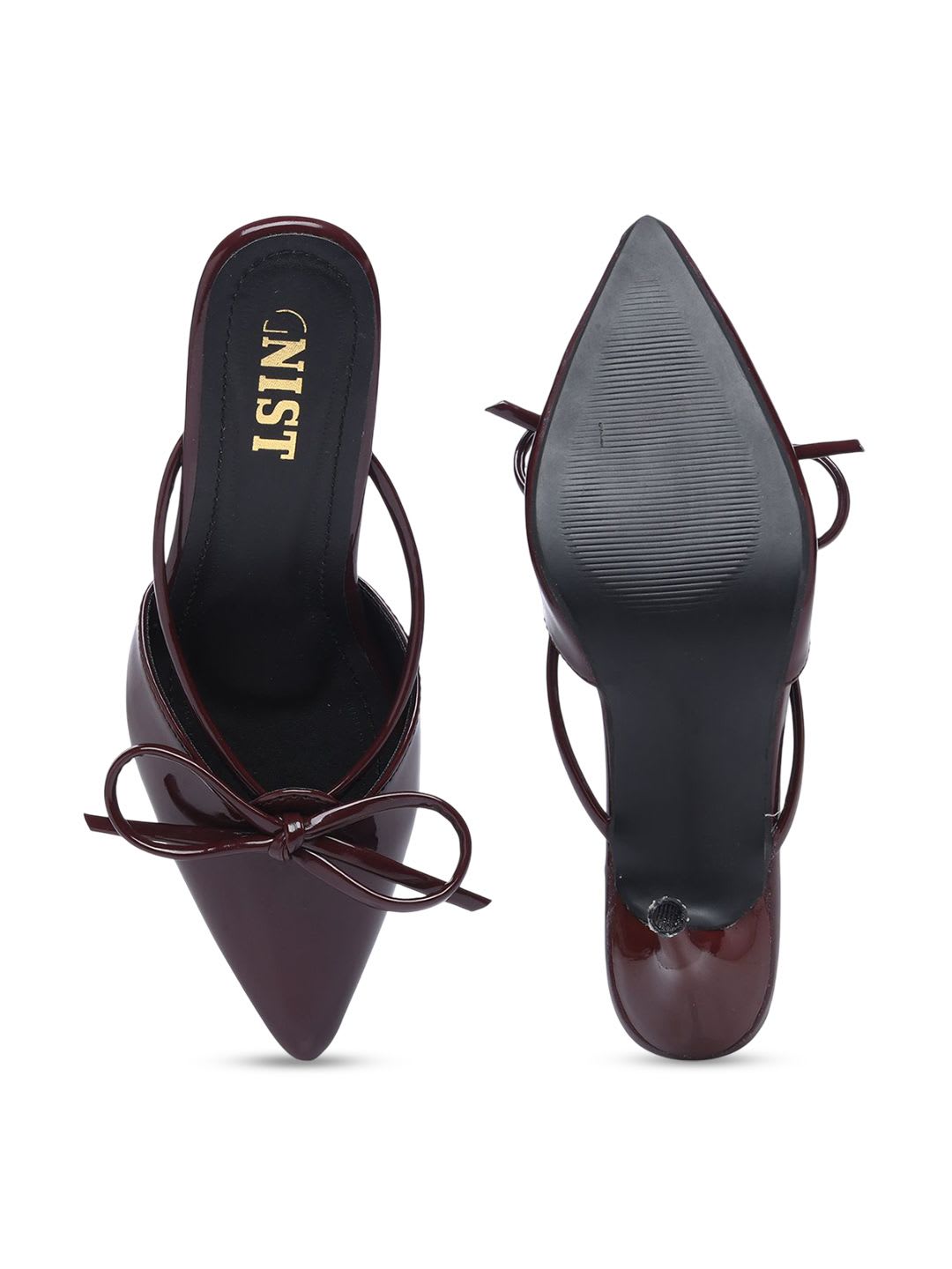 GNIST Stiletto Pumps with Bows - left view