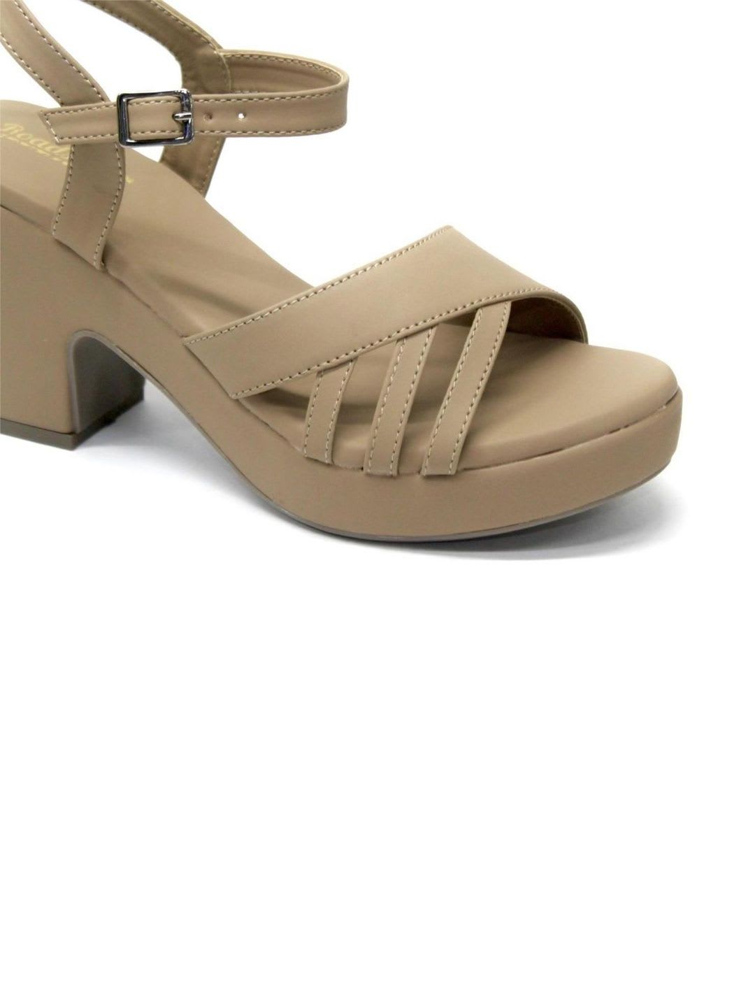 Roadster The Roadster Lifestyle Co Beige party Heels - back view