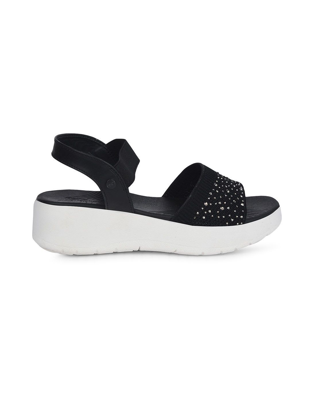 Bata comfit Party Wedge Sandals - back view
