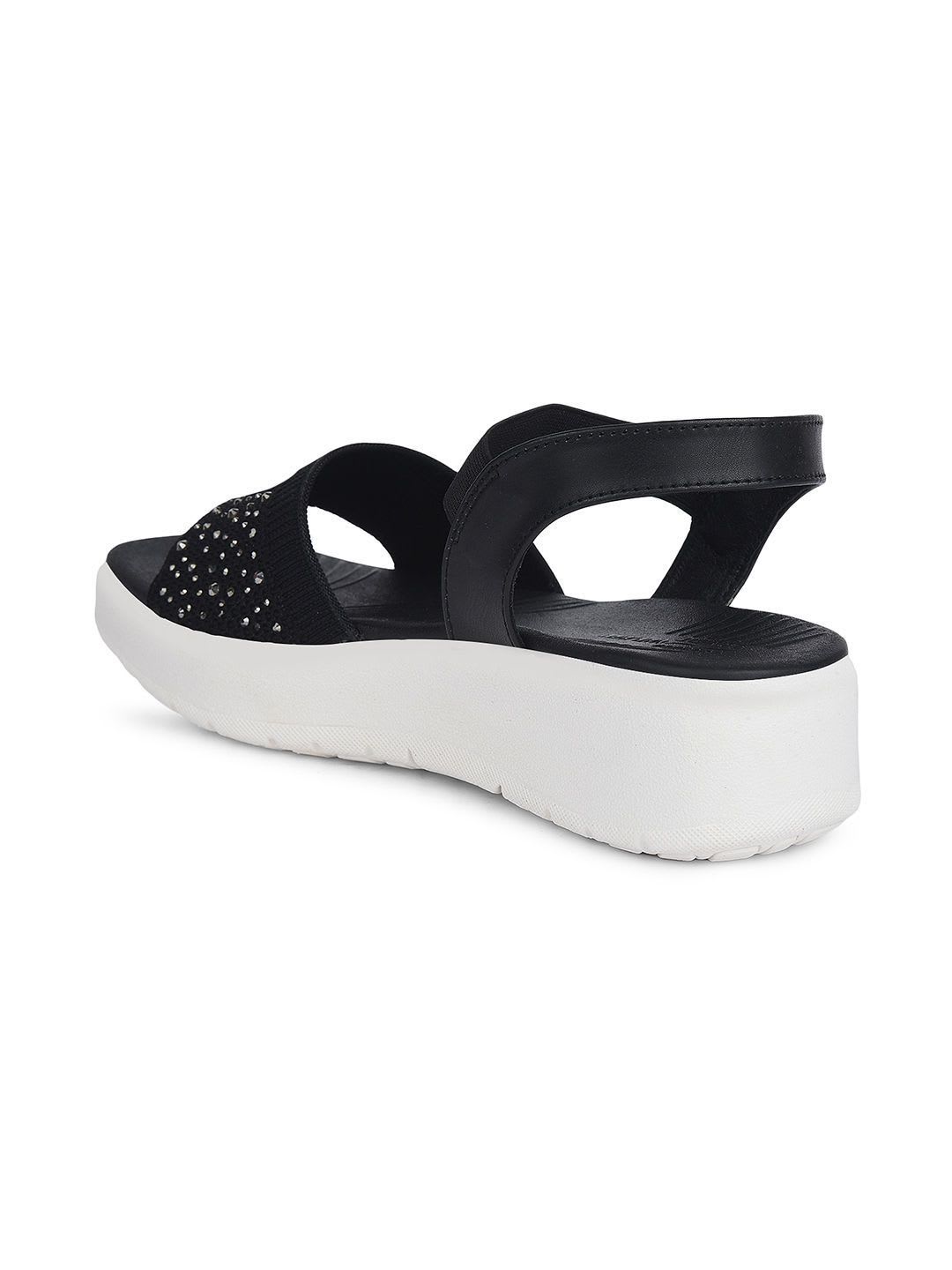 Bata comfit Party Wedge Sandals - left view
