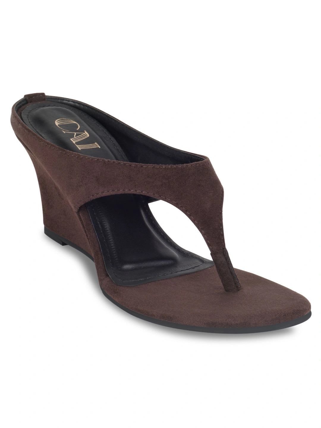 CAI Suede Wedge Sandals - default view