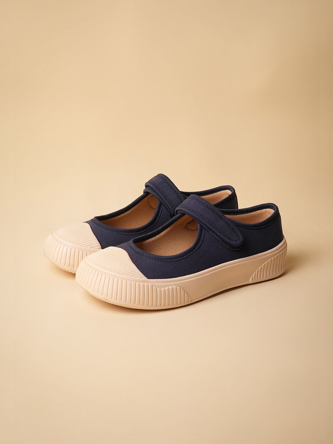 Theater Women Jiro Navy Blue Mary Jane Casual Shoes - left view