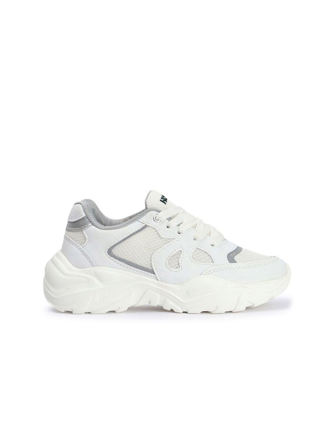 HRX by Hrithik Roshan Women White Round Toe Comfort Insole Lightweight Sneakers - left view