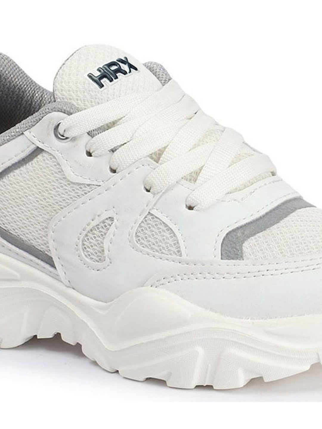 HRX by Hrithik Roshan Women White Round Toe Comfort Insole Lightweight Sneakers - right view