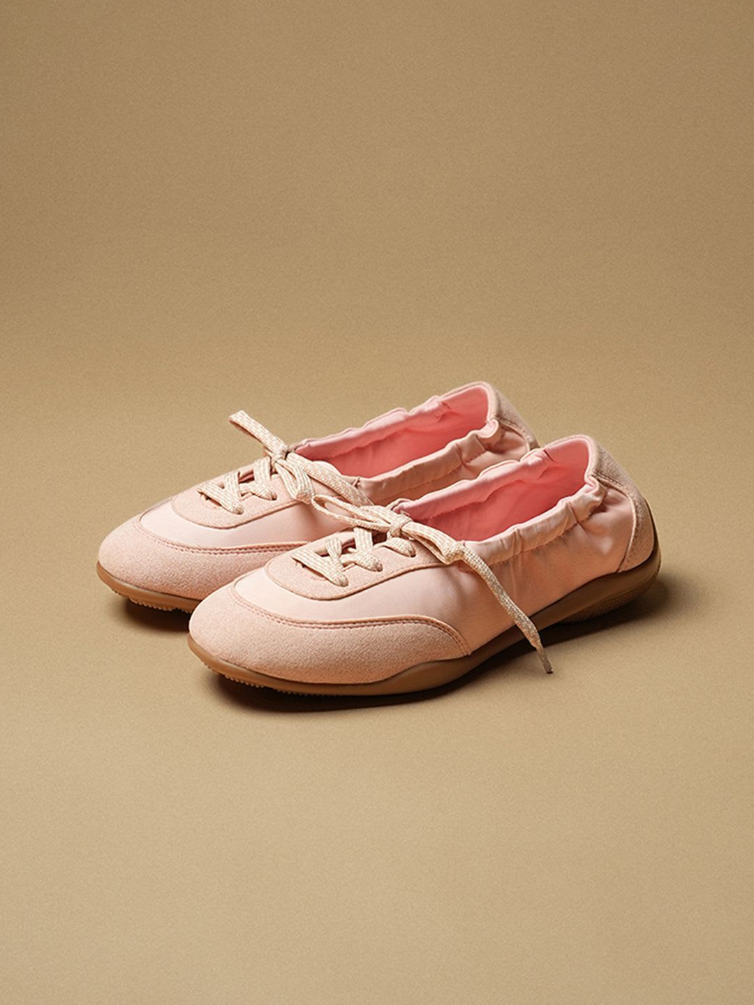 Theater Women Kai Pink Canvas Lace Up Casual Shoes - default view