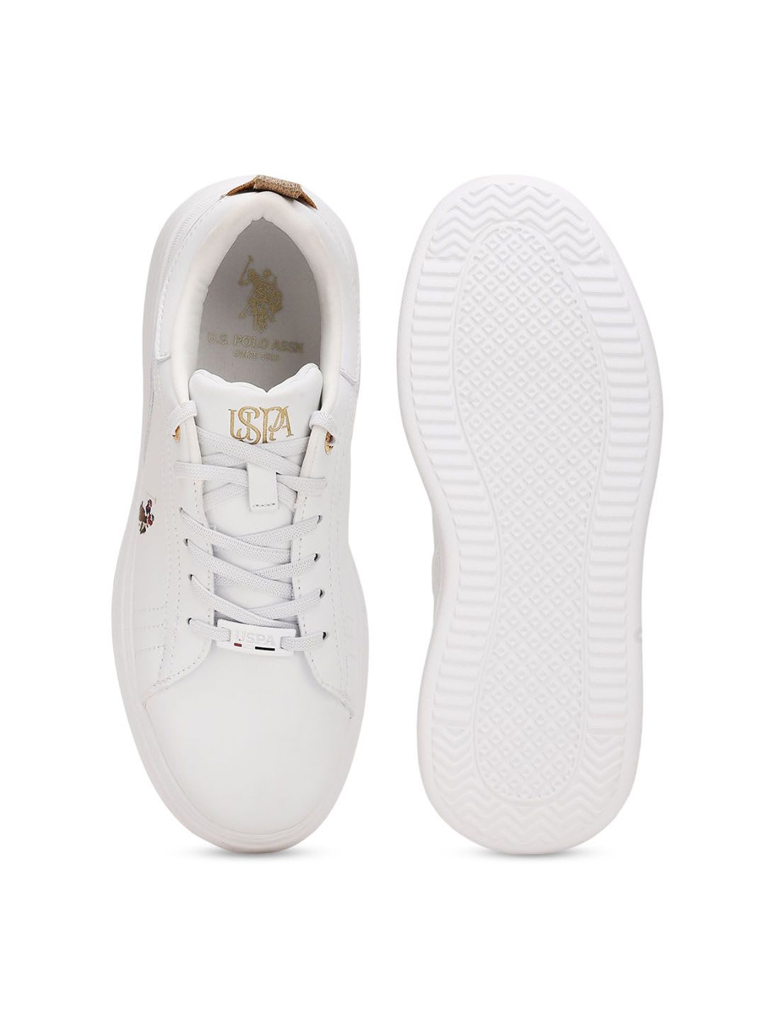 U.S. Polo Assn. Women Ariel 2.0 White Light Weight Sneaker Shoes - right view