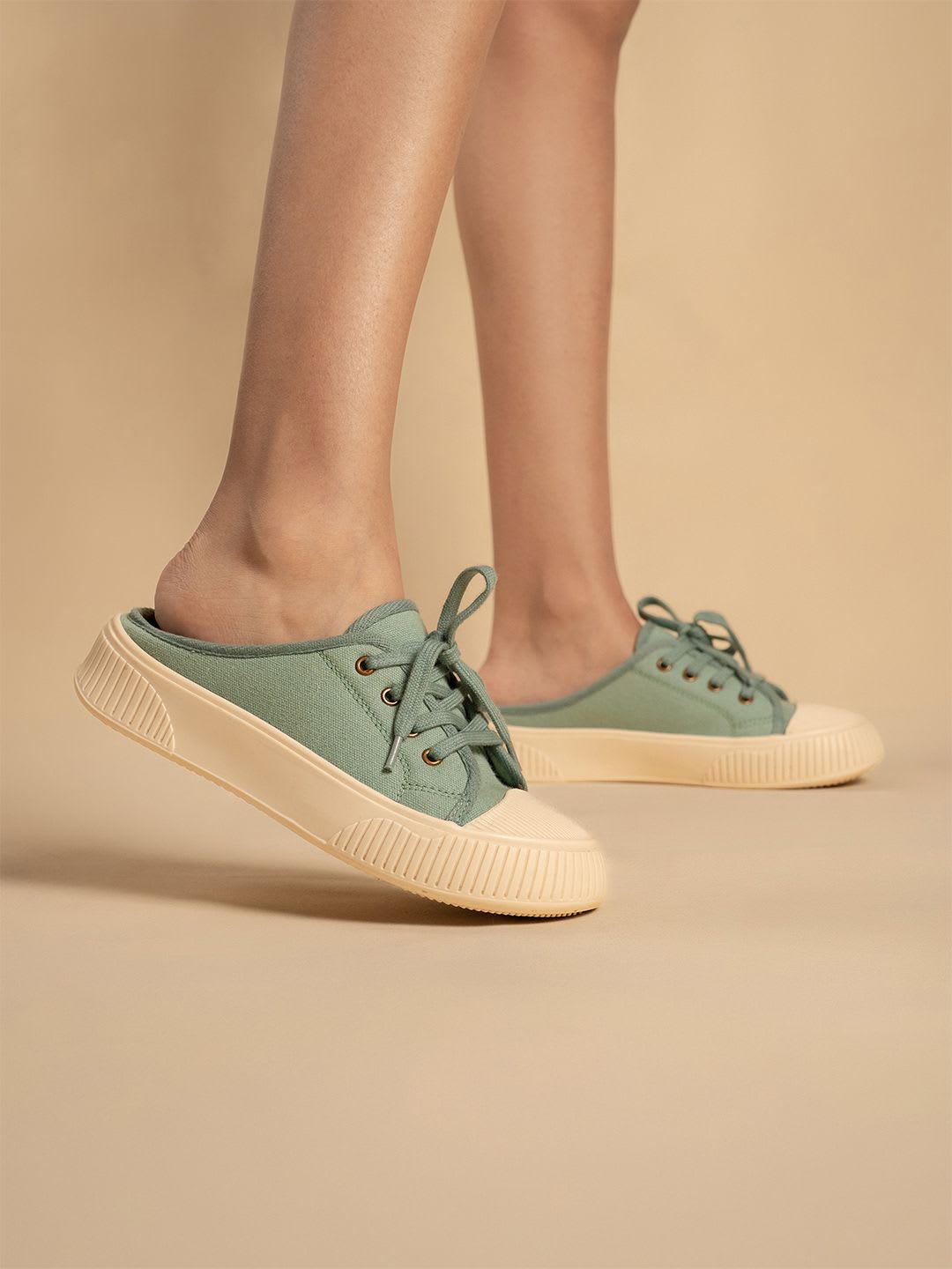 Theater Women Elves Light Blue Patent Slide In Sneakers - left view