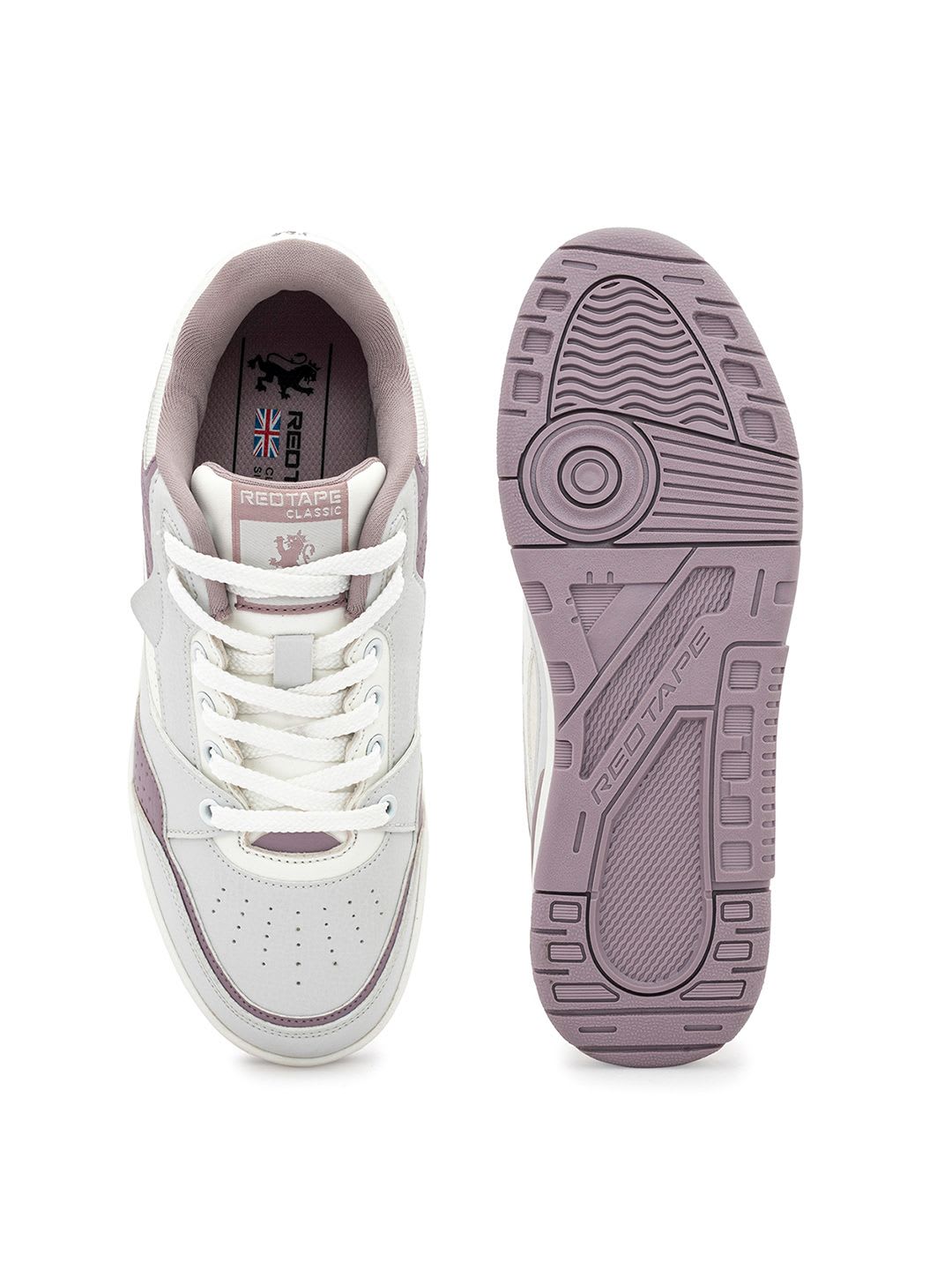 Red Tape Down Town Dapper Women Colourblocked Lace-Ups Sneakers - left view