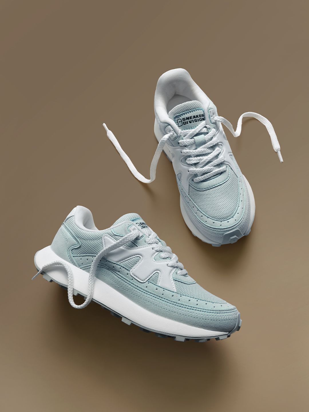 The Souled Store Women - Milano Printed Blue Low Top Sneakers - right view