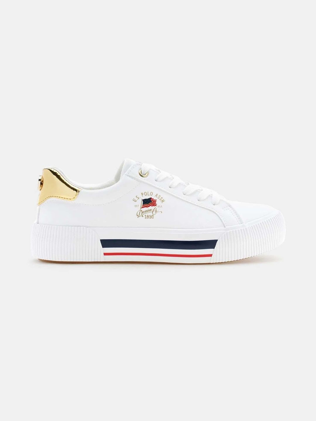 U.S. Polo Assn. Women Lizzie 3.0 Off White Chunky Sneaker Shoes - right view