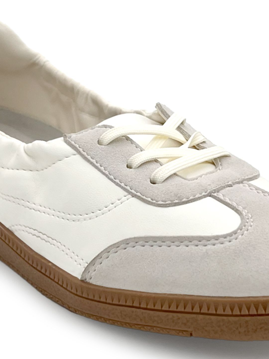 KazarMax Premium Women White PU Lightweight Casual Sneakers with Cushioned Footbed Shoes - right view