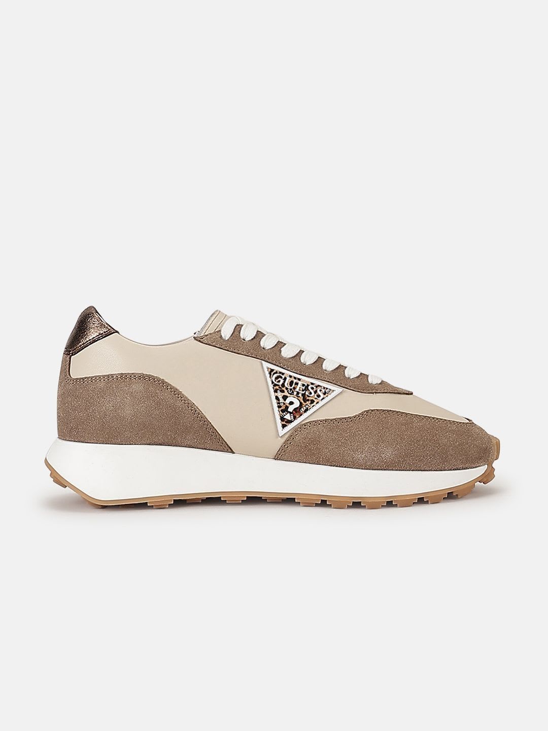 GUESS Women Colourblocked Leather Sneakers - default view