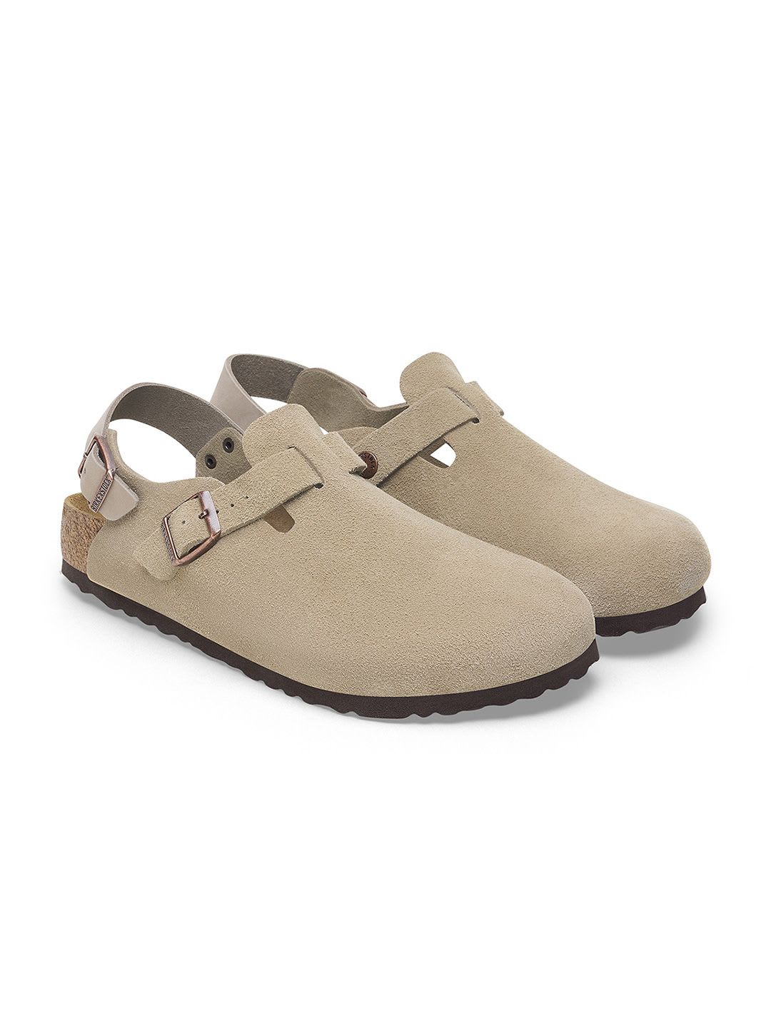Birkenstock Tokio II  Unisex Beige Regular Width Backstrap Clogs - default view