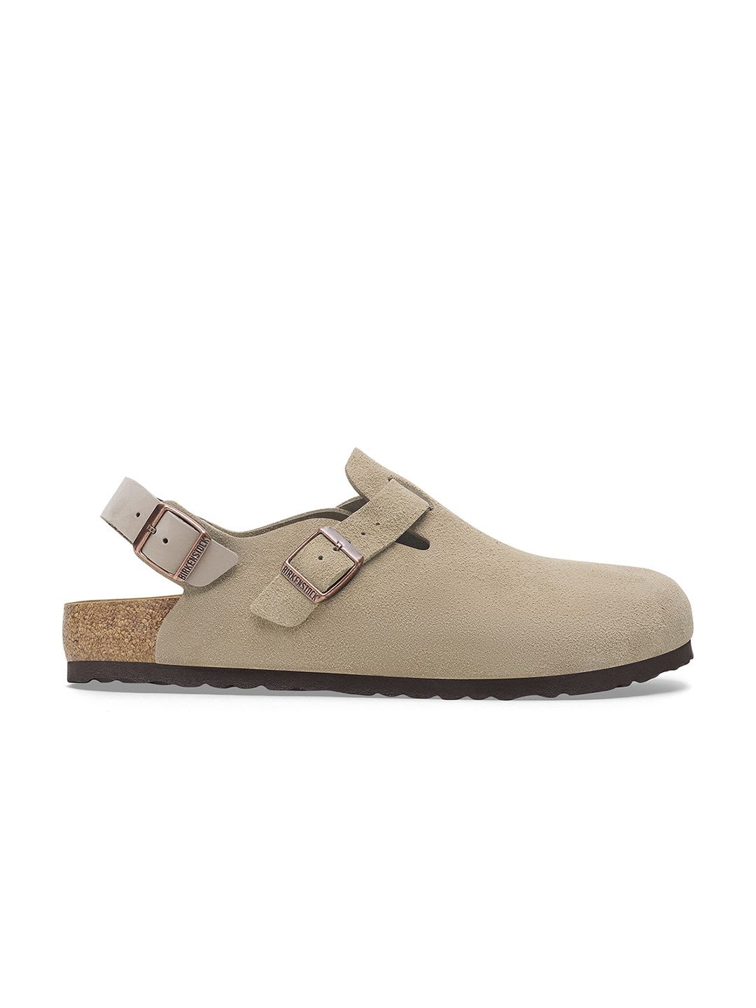 Birkenstock Tokio II  Unisex Beige Regular Width Backstrap Clogs - right view