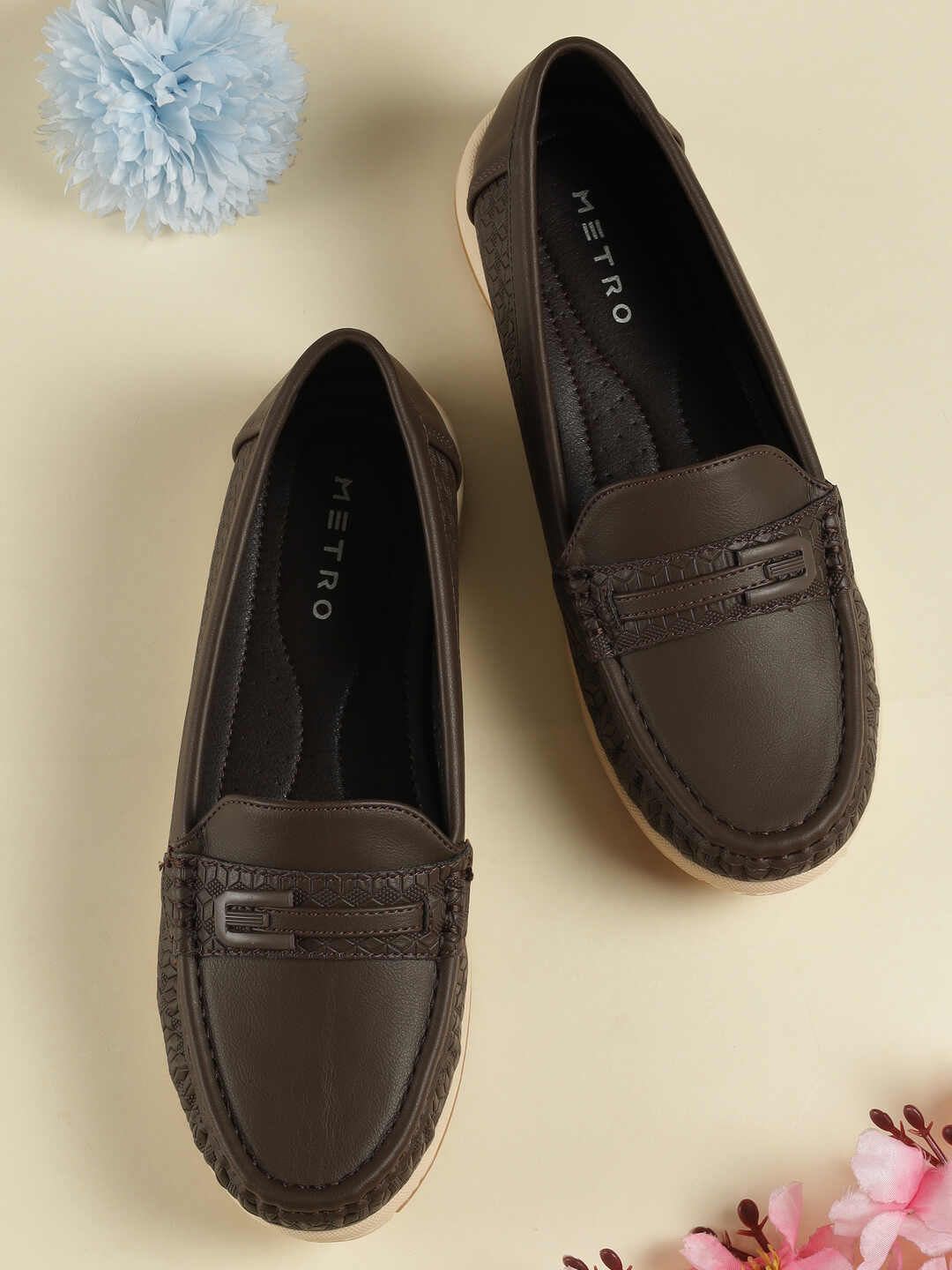 Metro Women Textured Loafers - default view