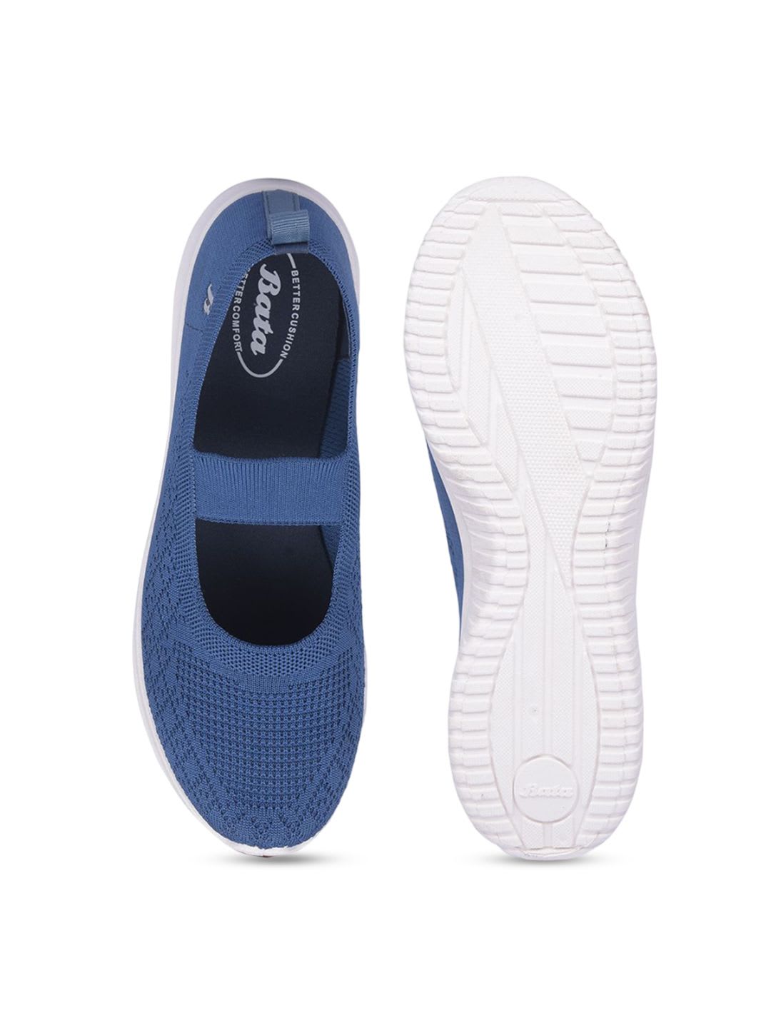 Bata Women Woven Design Slip-On Sneakers - right view