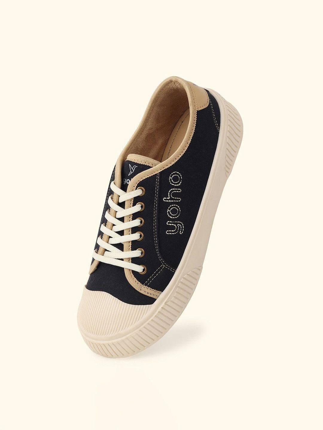 Yoho Women Canvas 109 Lace-Up Canvas Sneakers - left view