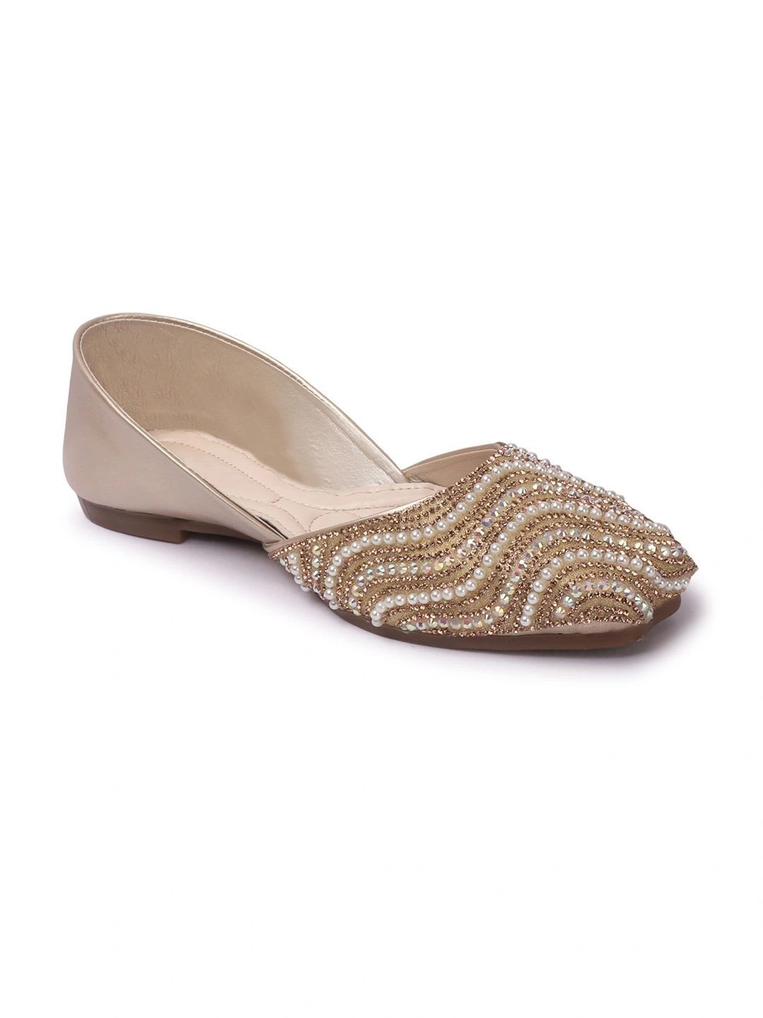 carrito Women Textured Mojaris - left view