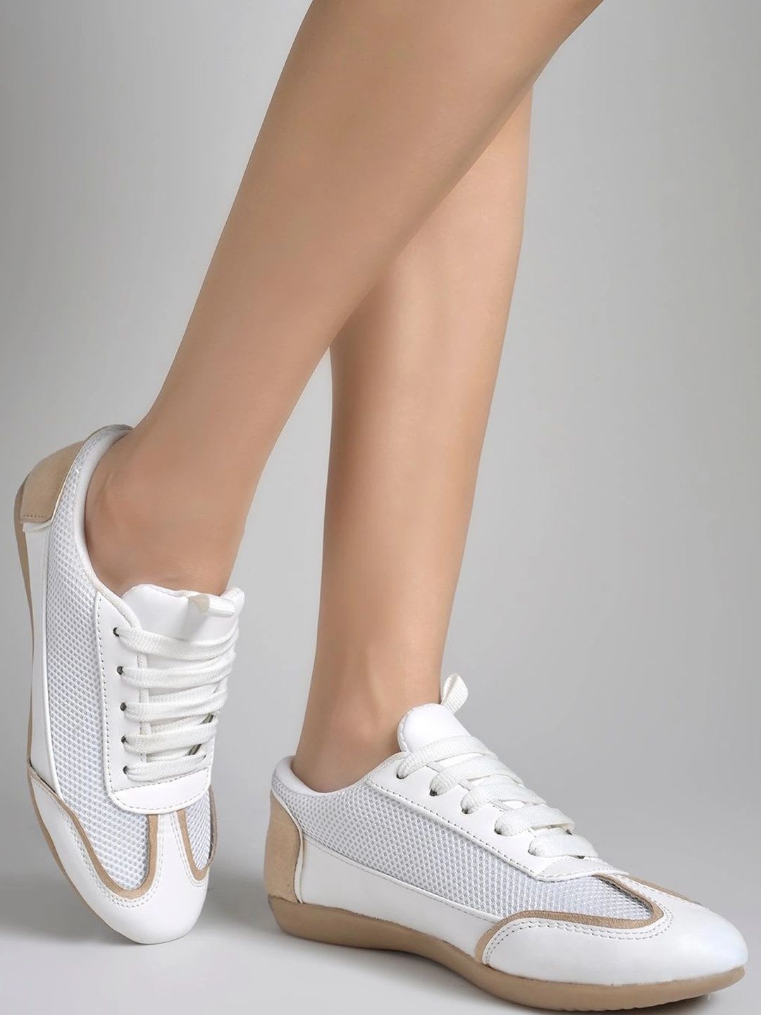 Shoetopia Women Textured Sneakers - left view