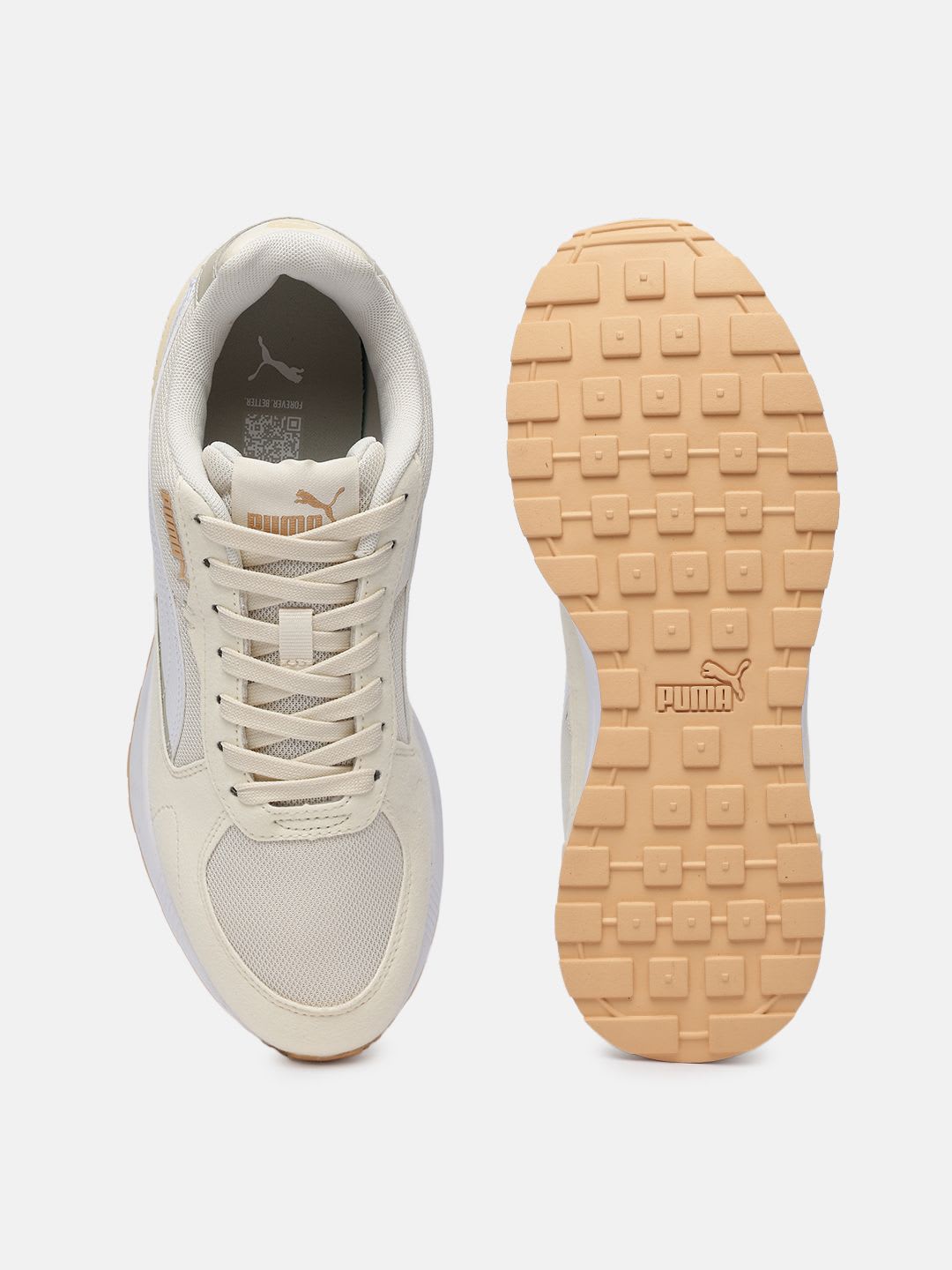 Puma Unisex Graviton Progressive Colourblocked Sneakers - back view