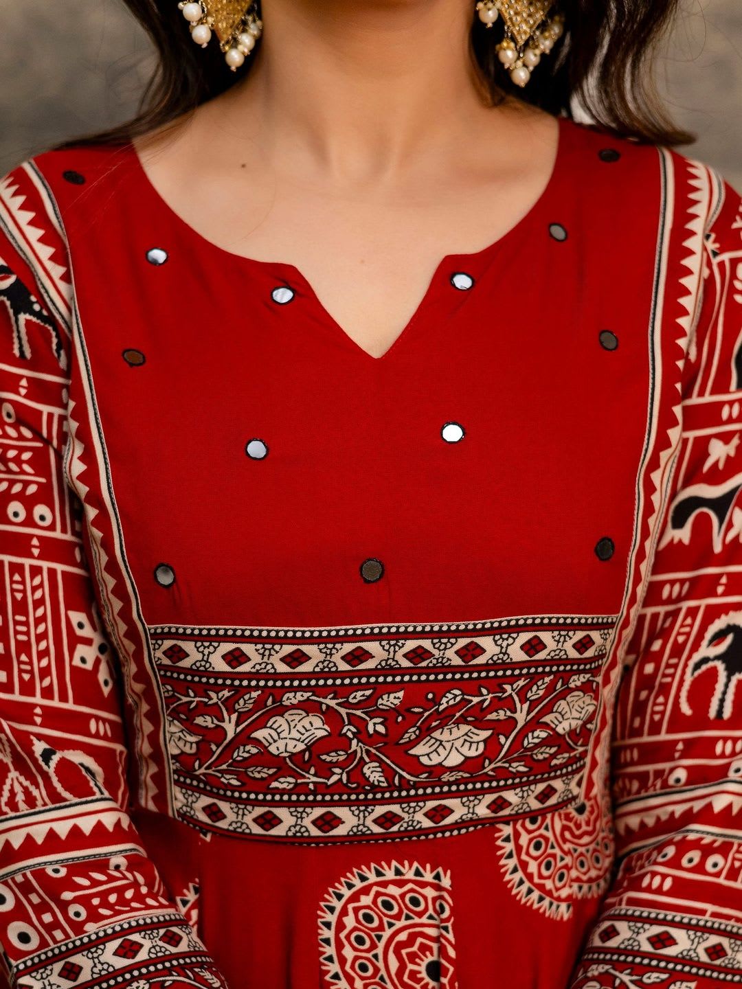 Berrylicious Women Ethnic Motifs Printed Empire Kurta with Trousers & With Dupatta - left view