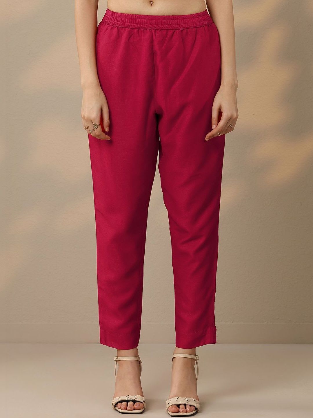 Libas Women Ethnic Motifs Embroidered Panelled Kurta with Trousers & With Dupatta - right view